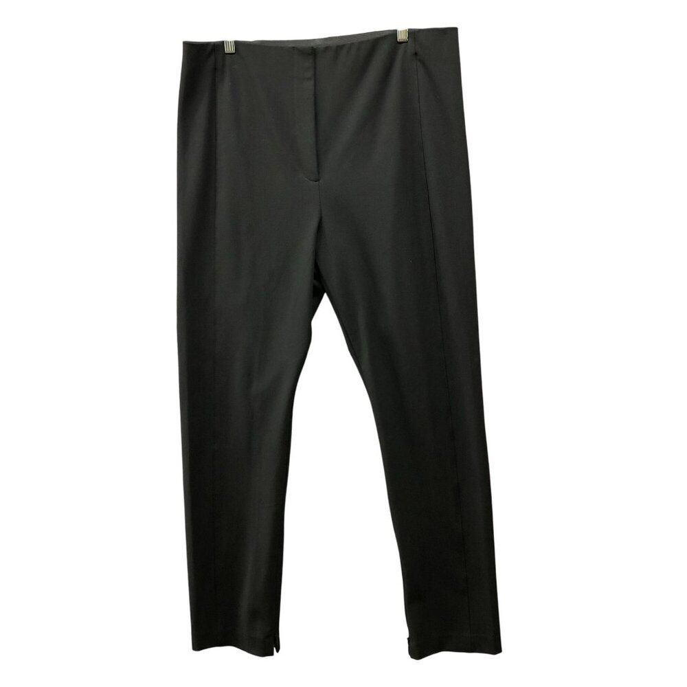 Ann Taylor Loft Marisa Dress Pants Womens 16 Black Ankle Zip Comfort Waist